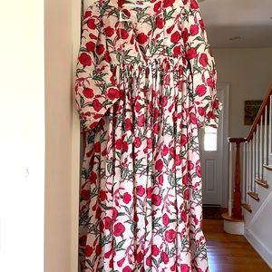 Le Bazar Coastal dress, one size fits all, fits size 6-10. block print